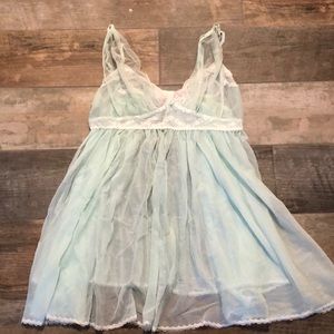 Mint Green Sexy Vintage Betsey Johnson Night Slip